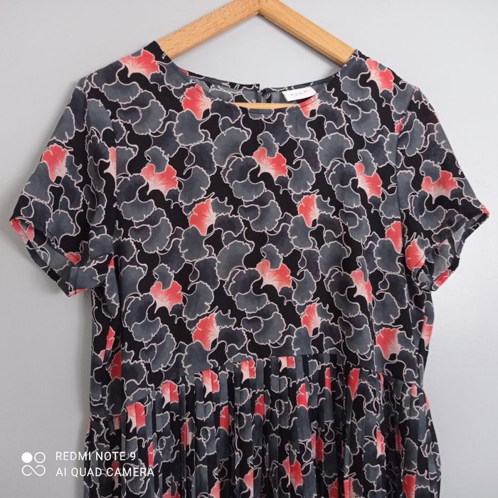 Blouse grise à fleurs t40 - photo numéro 2