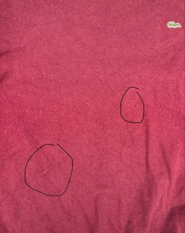 Sweat Lacoste couleur Bordeaux M - photo numéro 5