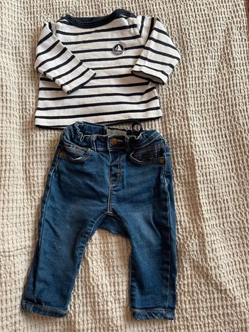 Ensemble 6mois marinière