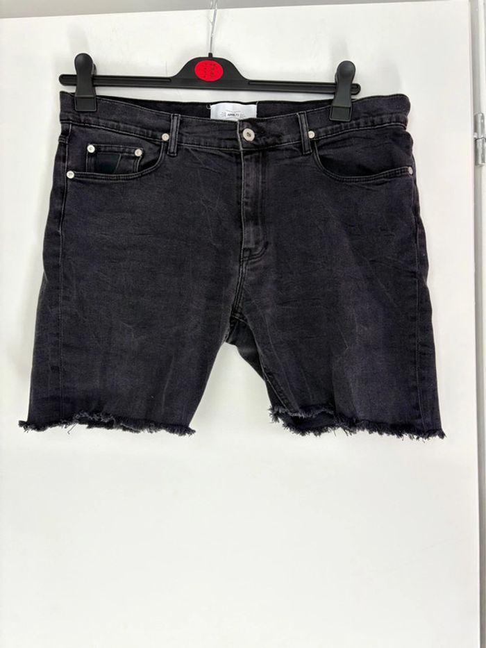 Long short en jean denim noir taille mi-haute April77 40 - photo numéro 3
