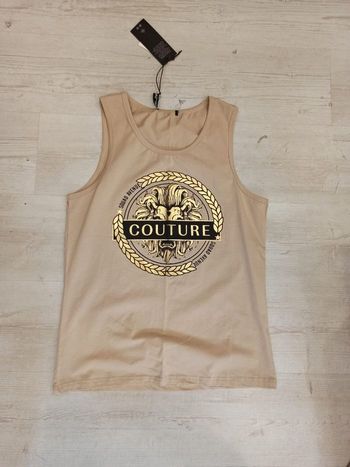 Débardeur homme beige tête de lion taille M MTX