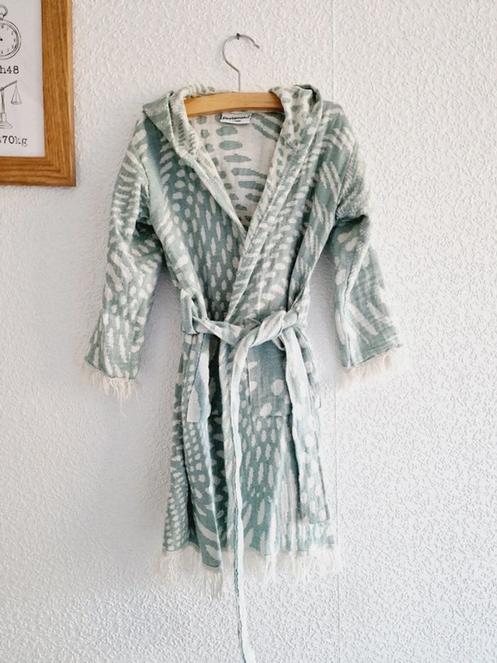 Pestamalci - Peignoir hammam pour enfant (1 à 2 ans) - photo numéro 2