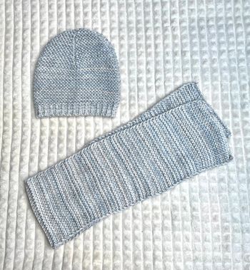 Ensemble bonnet + écharpe fille 2/4 ans