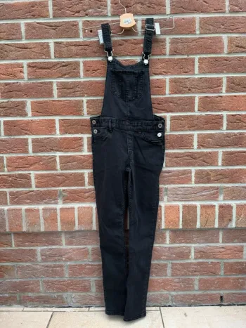 Salopette jeans noire 12 ans