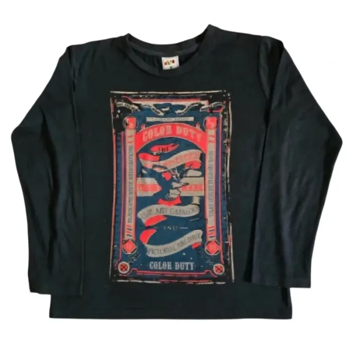 T-shirt manches longues fille taille 10 ans - photo numéro 2