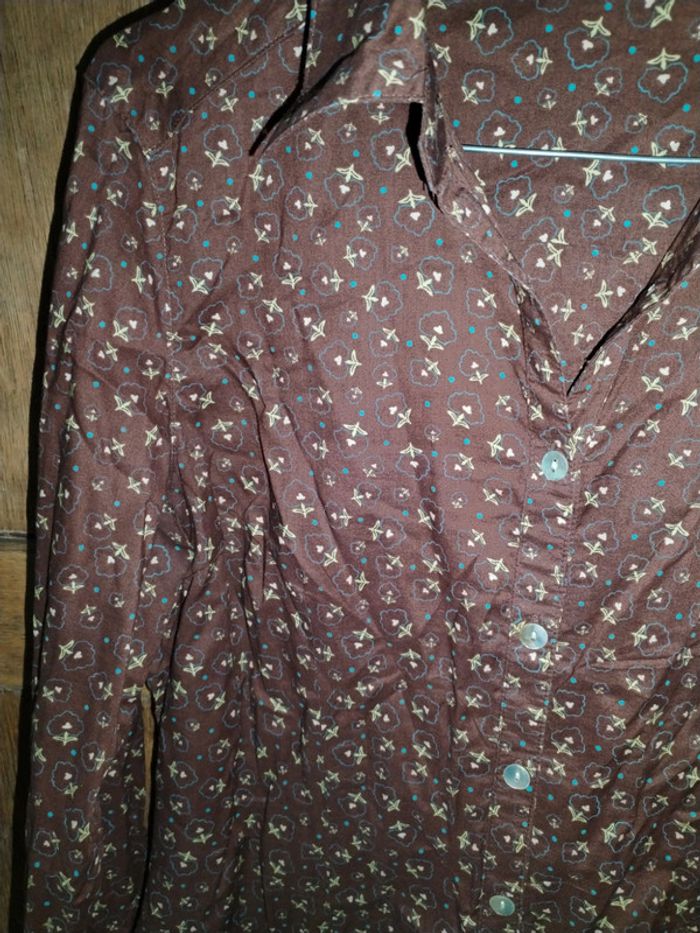 Chemise couleur chocolat - photo numéro 2