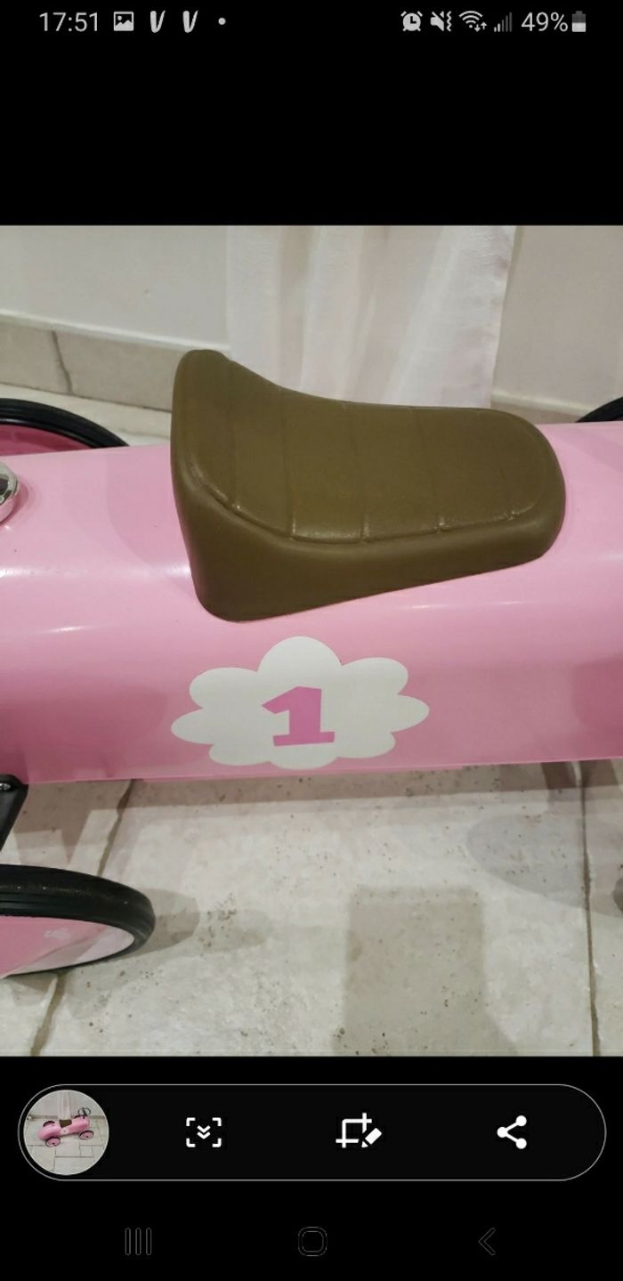 Porteur voiture Vintage rose - Vilac - photo numéro 2