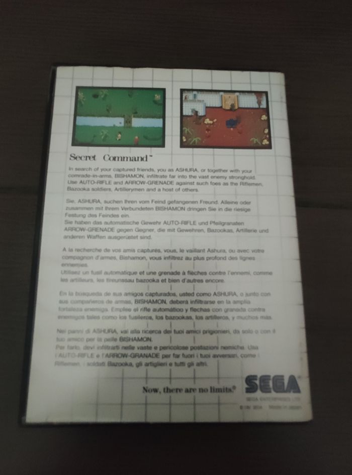 Jeu Master System Sega Secret Command - photo numéro 2