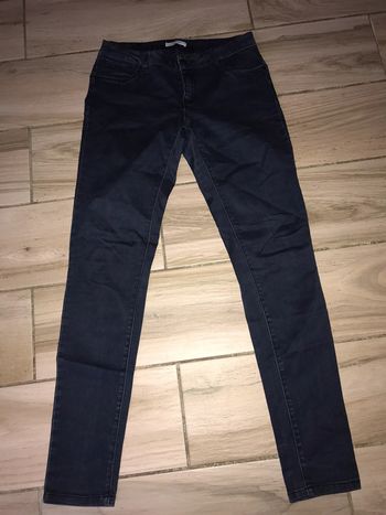 Pantalon bleu gris camaïeu 40