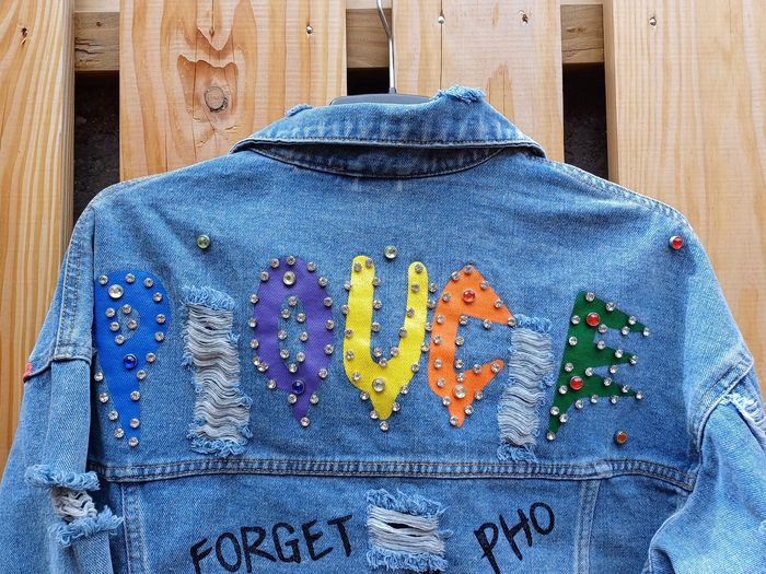 Magnifique veste en jean courte et oversize - photo numéro 8