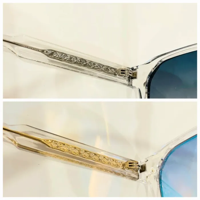 Lot de deux lunettes de soleil femme transparentes uvprotection taille moyenne - photo numéro 4