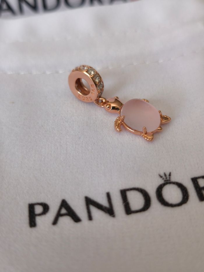 Charm Pandora tortue rose gold - photo numéro 4