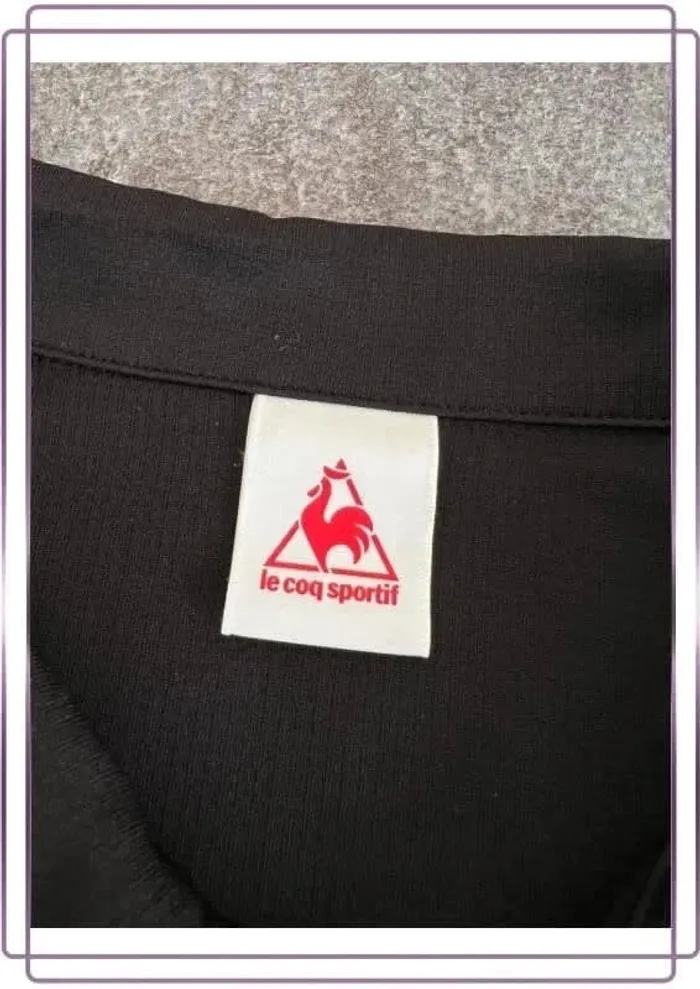 Polo noir homme Le Coq Sportif S Men black polo shirt Polo nera uomo Schwarzes Poloshirt Herren - photo numéro 4