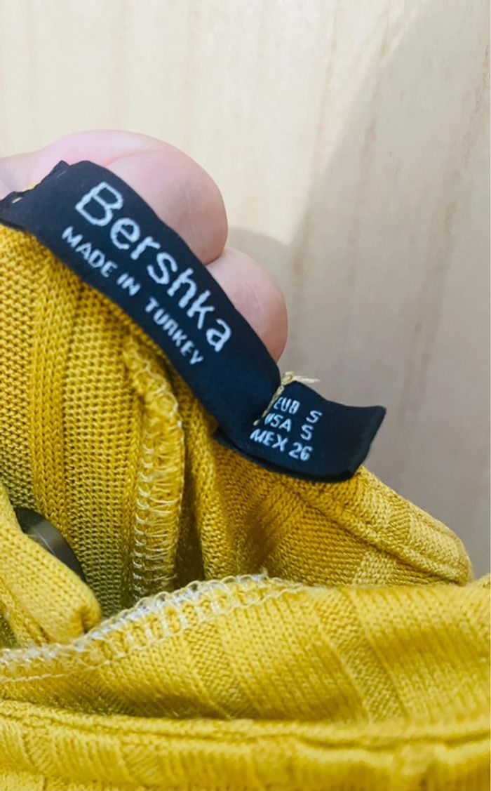 Combinaison jaune côtelée - Bershka - Taille S - photo numéro 4