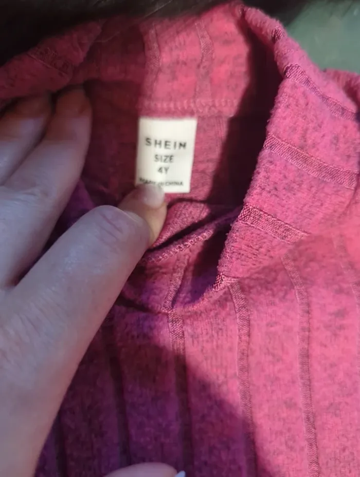 Pull côtelé fuschia - photo numéro 3