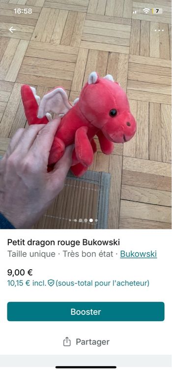 Petit dragon rouge Bukowski 