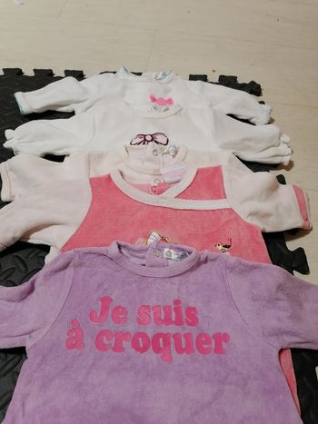 Lot de 5 pyjamas en velours