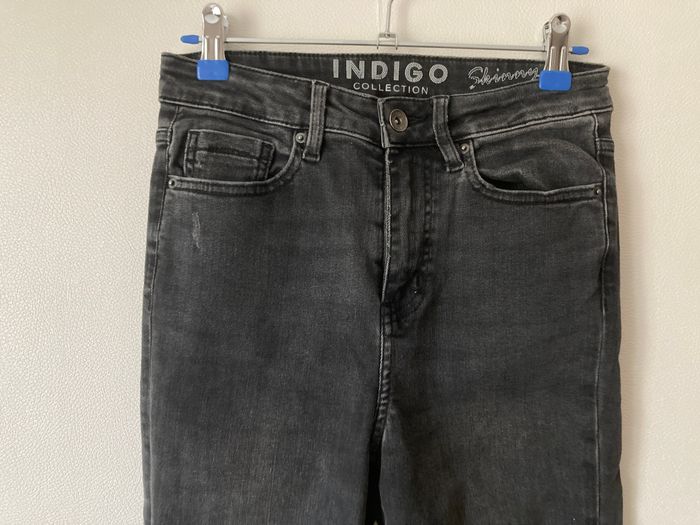 jeans noir skinny troué femme - photo numéro 3