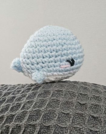 Baleine yeux brodés