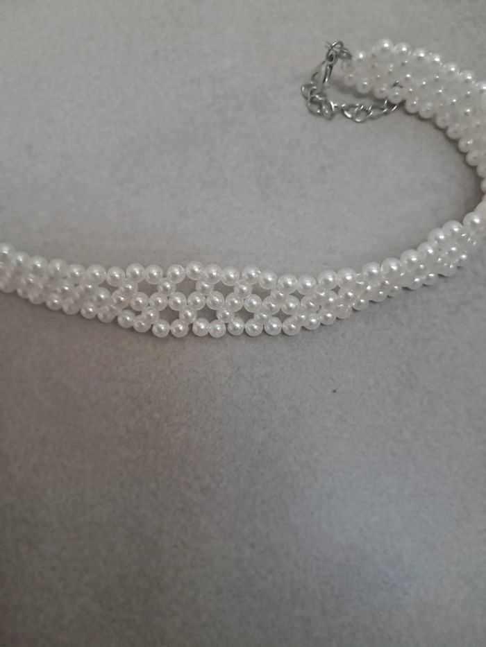 Collier perle ras de cou - photo numéro 4