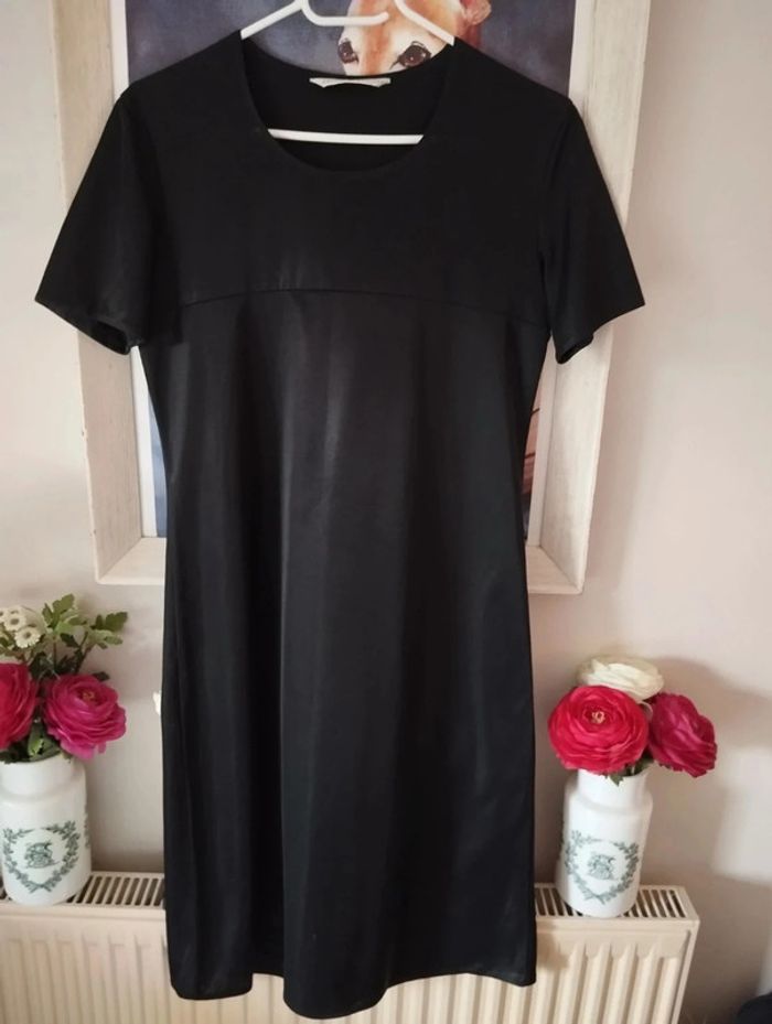 💗Robe Noire Satinée/Irisée Irena Gregori T34/36💗 - photo numéro 12
