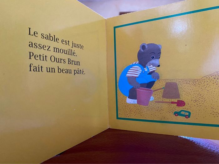 Petit ours brun joue dans le sable - photo numéro 2