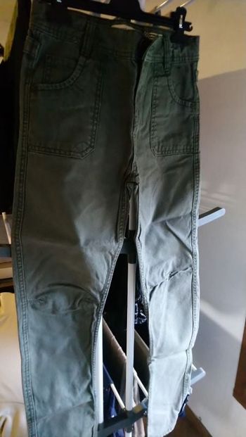 pantalon regular toile coton épais