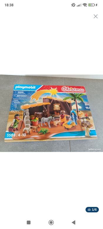 Crèche noel playmobil