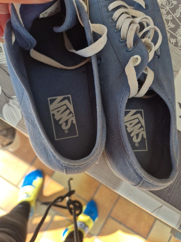 Basket en toile vans bleu - photo numéro 5
