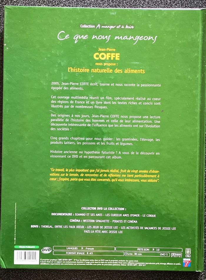 Livre illustré avec DVD Coffe "Ce que nous mangeons" - photo numéro 2