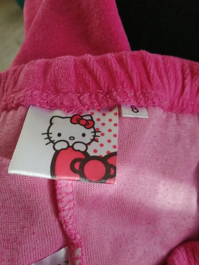 Ensemble de pyjama pull et pantalon rose en velours imprimé hello kitty / hello kitty / (8ans) - photo numéro 11