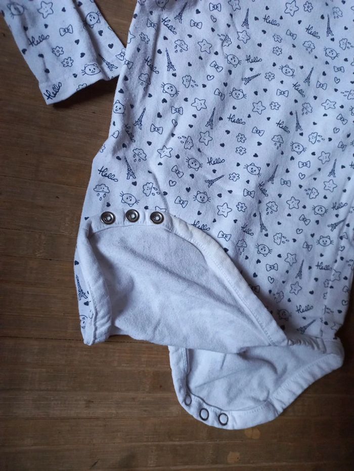 Lot 2bodys coton 12 a 18 mois - photo numéro 6