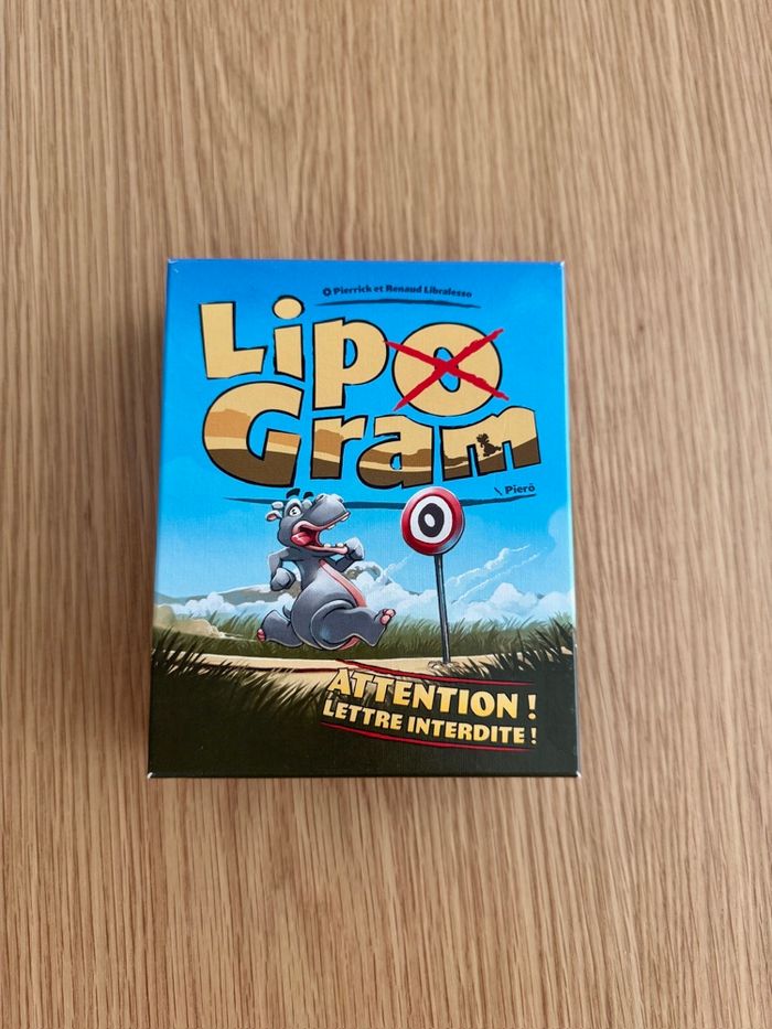 Jeu de cartes Lipogram