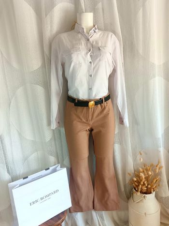 Éric Bompard | Chemise à Rayures en coton | t. M