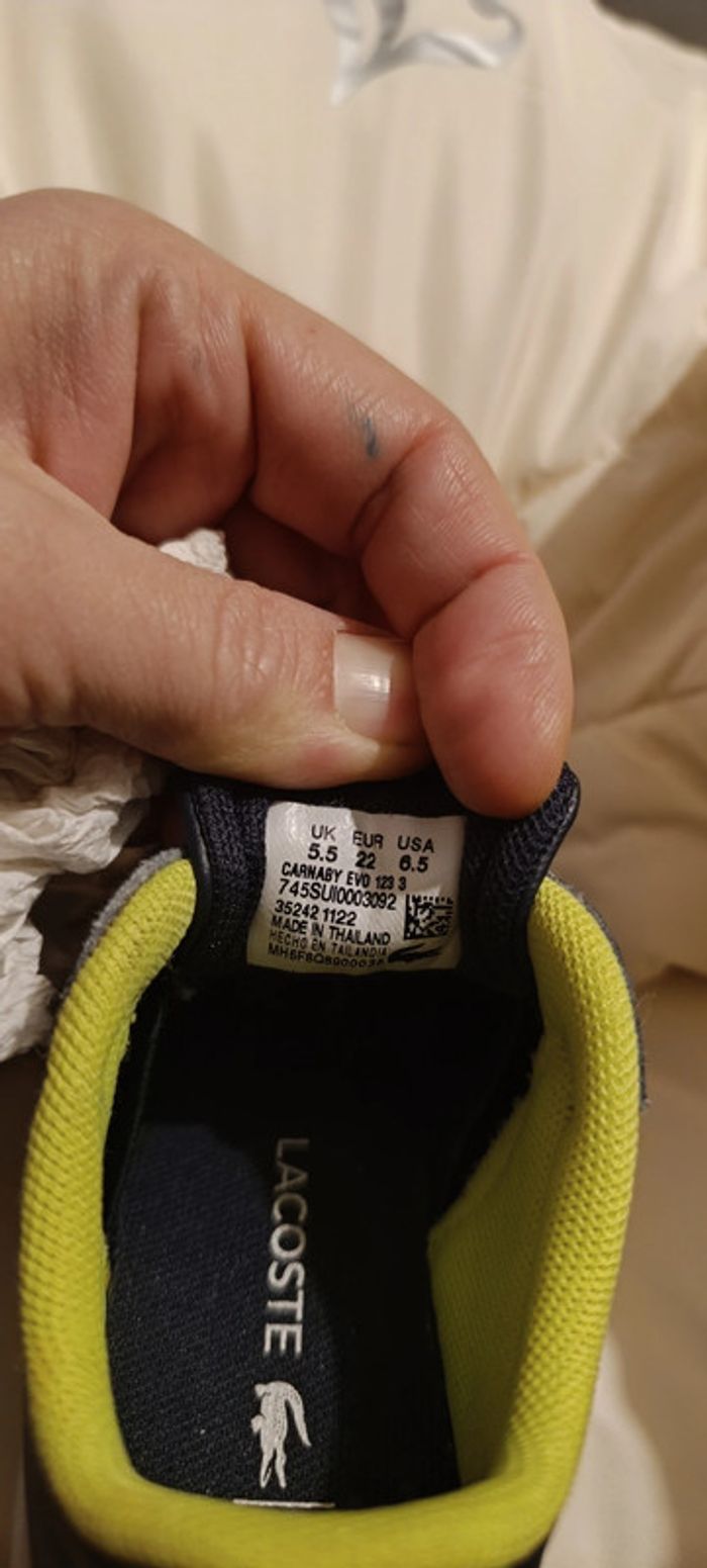 basket cuir lacoste 22 - photo numéro 15