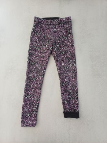 Legging réversible noir et motifs violet 5 ans IKKS très bon état, comme neuf