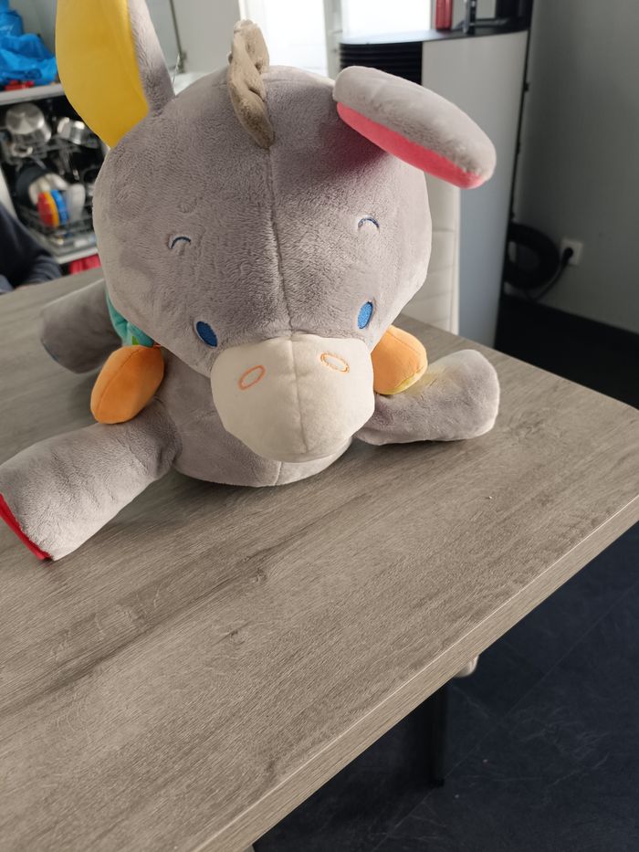 Peluche d'activité âne
