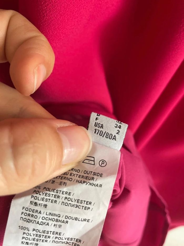 Robe vintage fuchsia manches originales PINKO - photo numéro 6