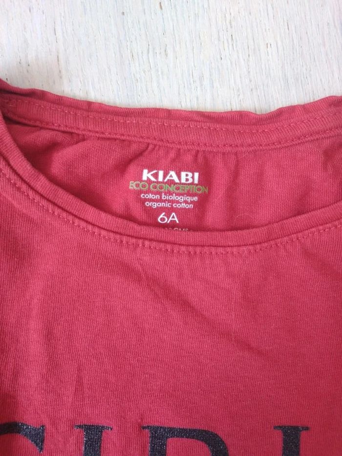 Tee-shirt rouge GIRL 6 ans - photo numéro 5