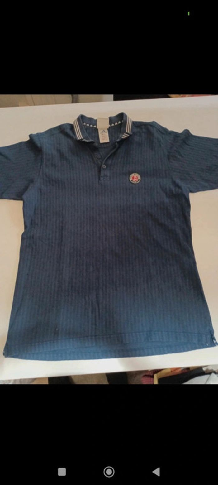 Tee shirt Polo homme Adidas x Roland Garros taille XXL rétro vintage