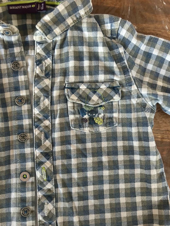 Chemise à carreaux sergent major - photo numéro 2