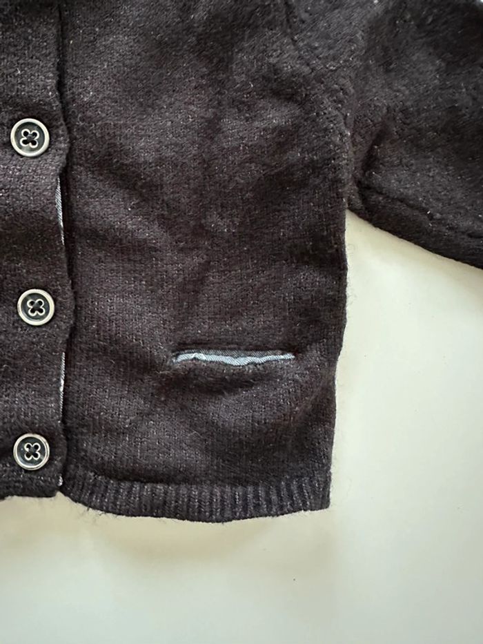 Gilet bébé en laine - 1 mois - Absorba - photo numéro 4