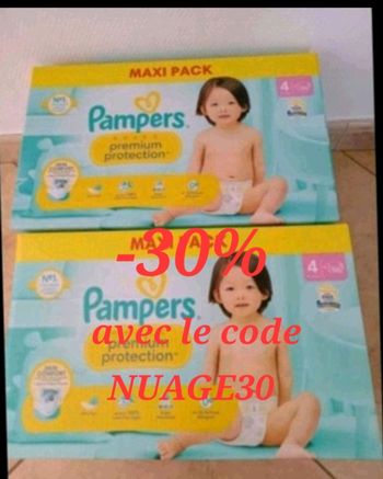 172 couches pampers Premium protection taille 4