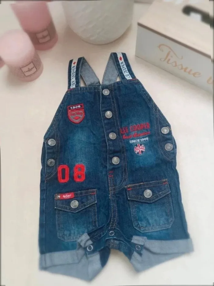Salopette short en jean Lee Cooper garçon 6 mois