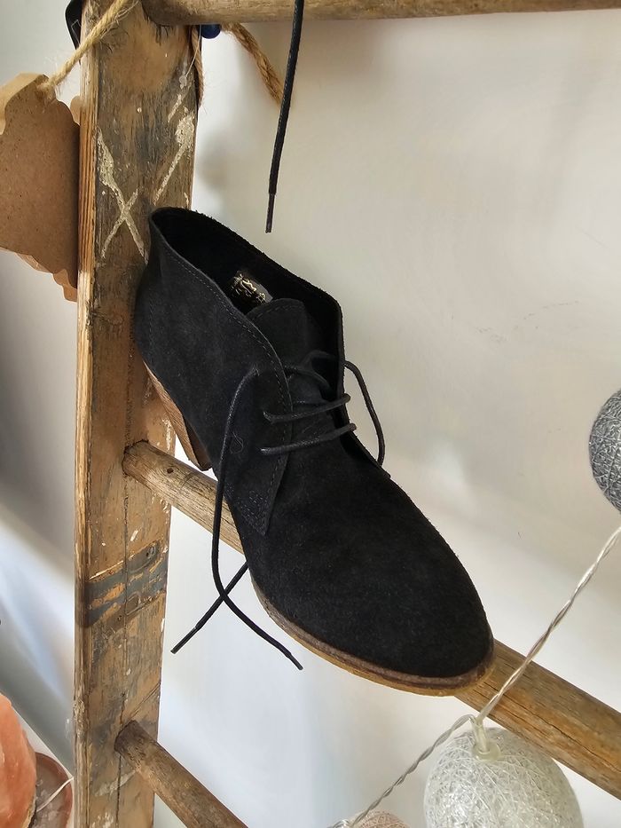 Bottines derbies à talons taille 38 - photo numéro 3