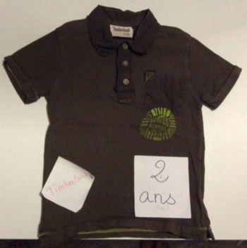 Polo Timberland vert et marron