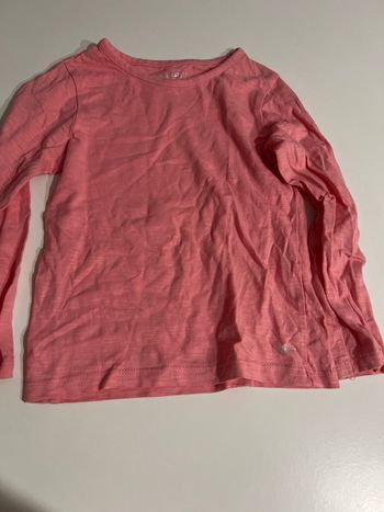 T-shirt manche longue orchestra rose 4 ans