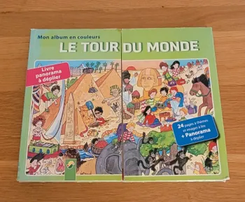 Livre enfant Le Tour du Monde – Panorama à déplier 🌍📖