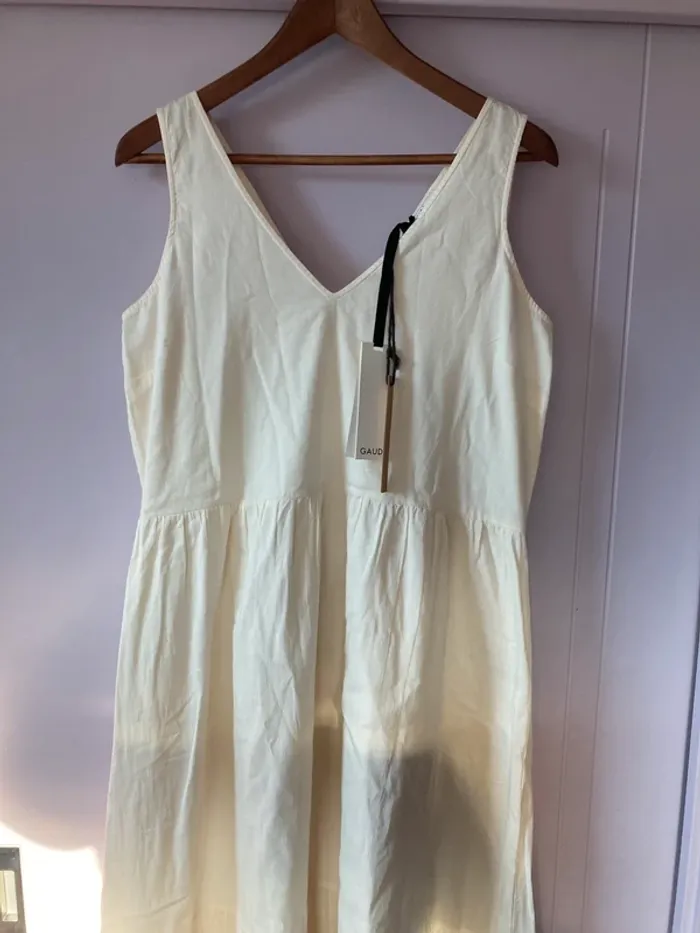 Superbe robe longue beige Gaudi bohème chic - photo numéro 2