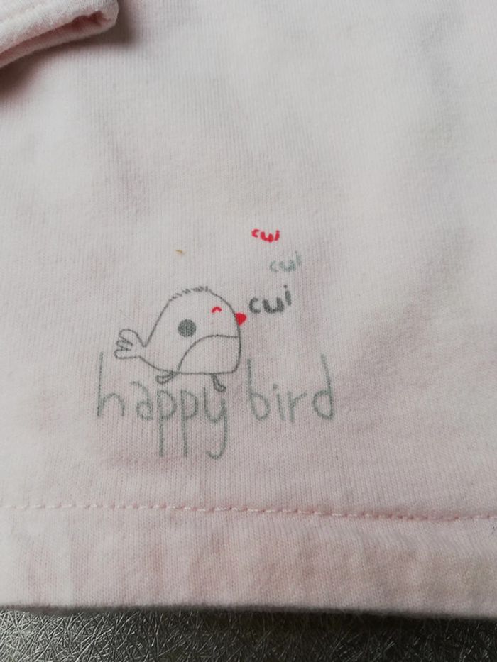 Cache cœur coton rose 3 mois fille kitchoun - photo numéro 2